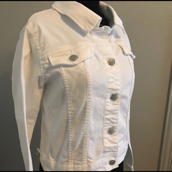 white denim jacket size 14